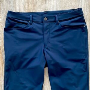 Lulu lemon ABC Slim-Fit Pants, 34x34, dark blue. Lightly worn.